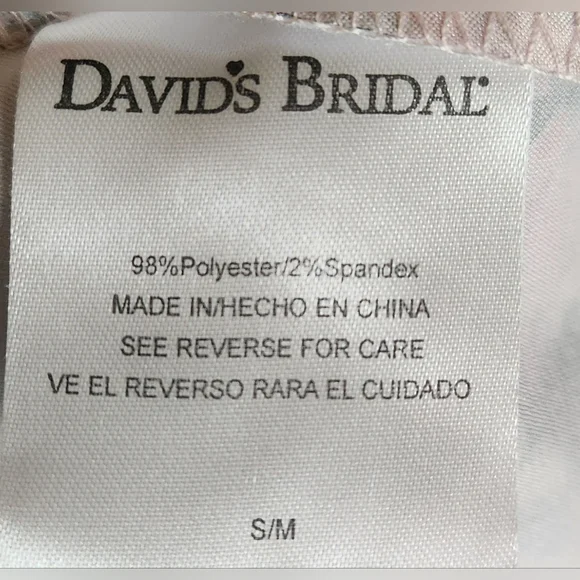 David's Bridal Floral Bride Robe - Picture 4 of 4